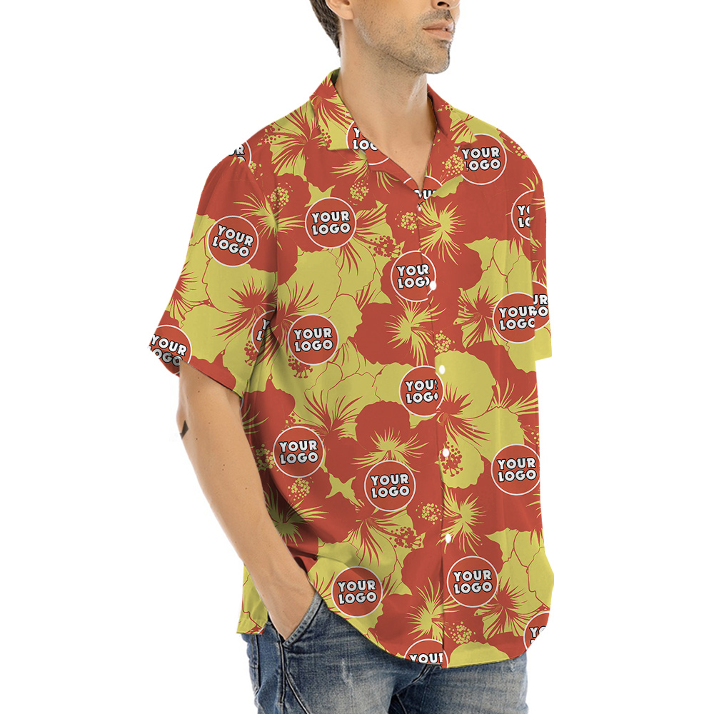 Sunset Hibiscus Theme Hawaiian Shirt Custom Pictures