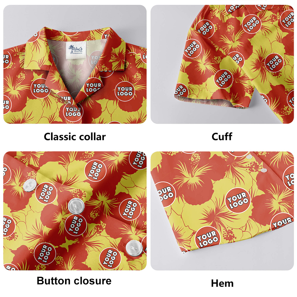 Sunset Hibiscus Theme Hawaiian Shirt Custom Pictures