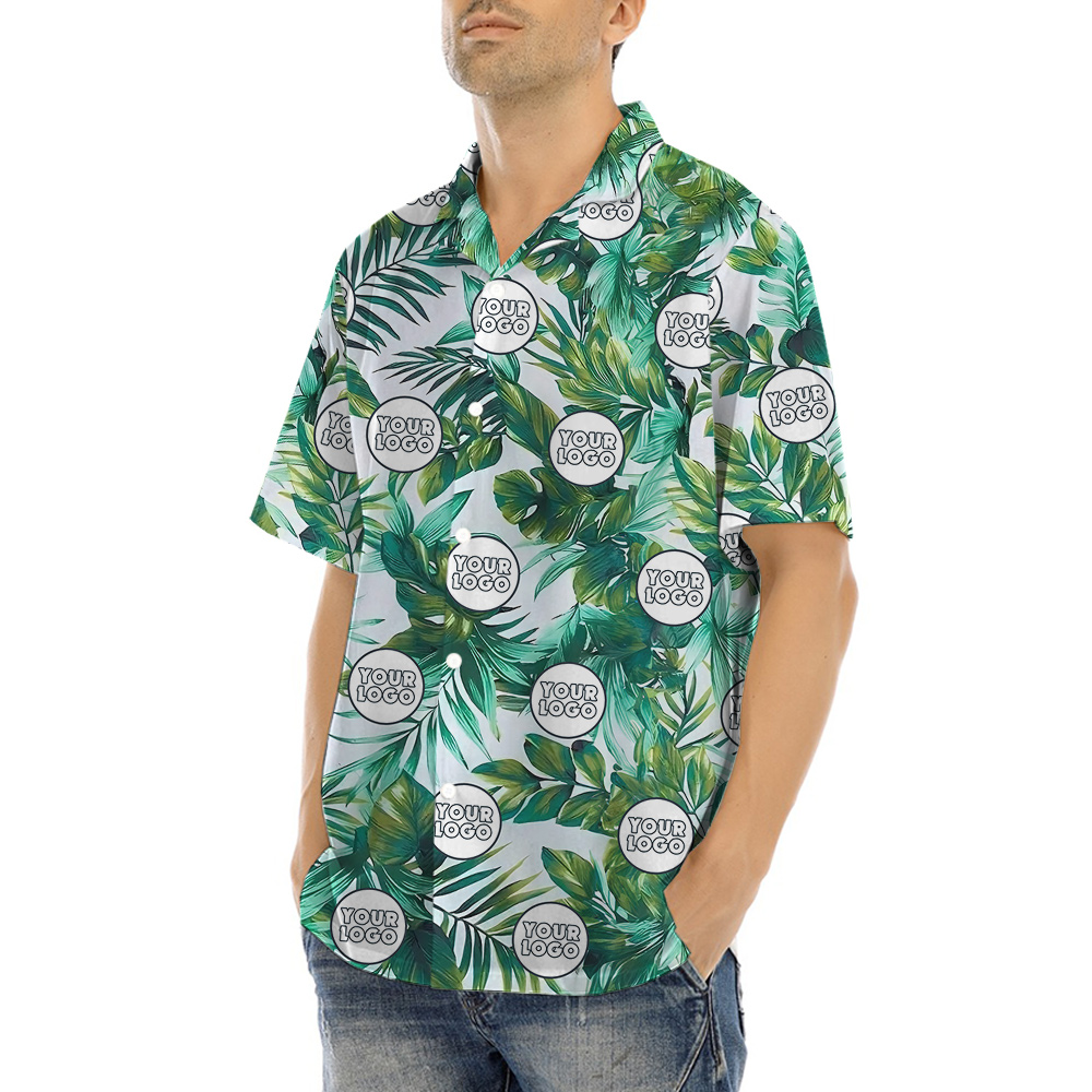Fresh Forest Theme Custom Logo Hula Shirt
