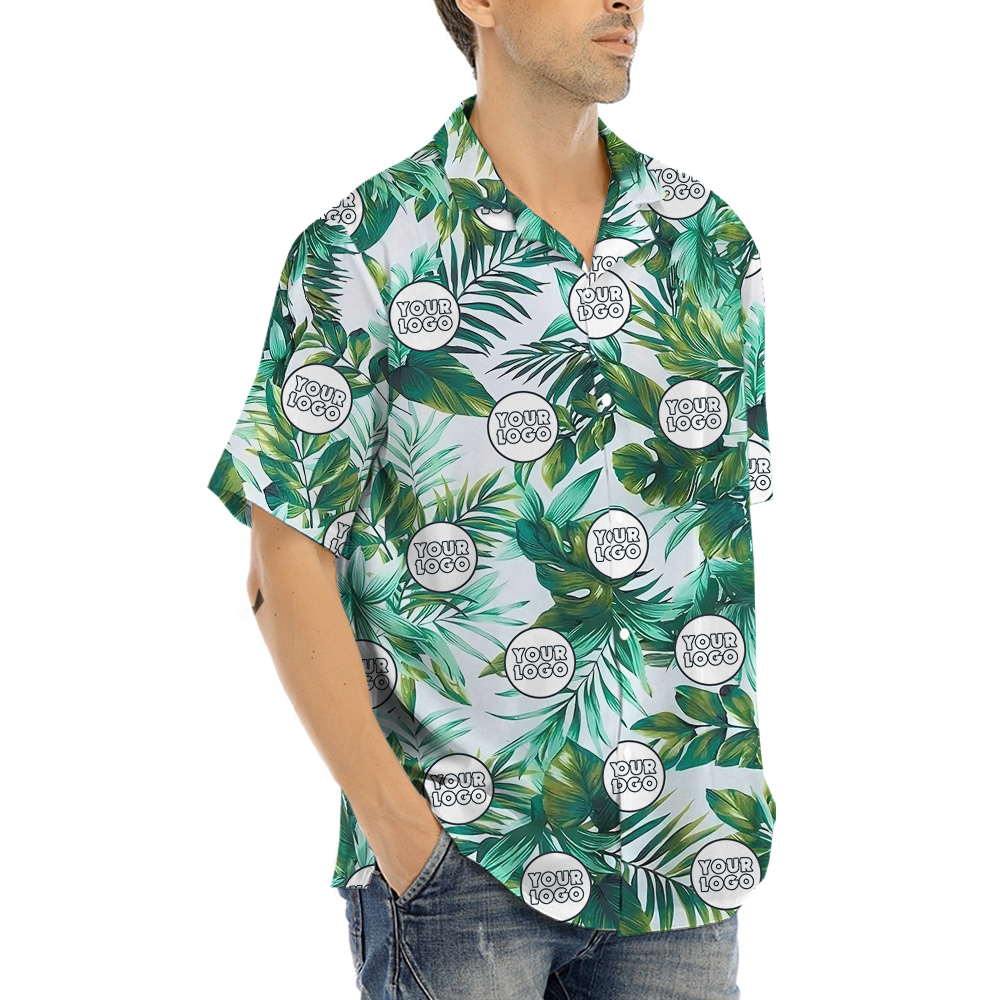 Fresh Forest Theme Custom Logo Hula Shirt