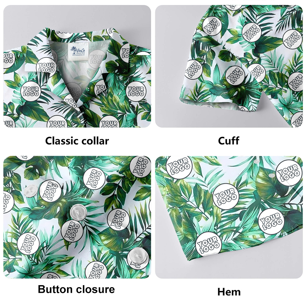 Fresh Forest Theme Custom Logo Hula Shirt