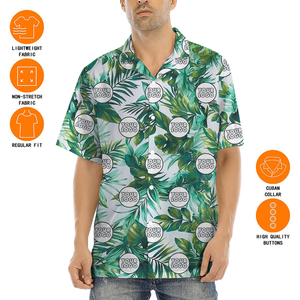 Fresh Forest Theme Custom Logo Hula Shirt