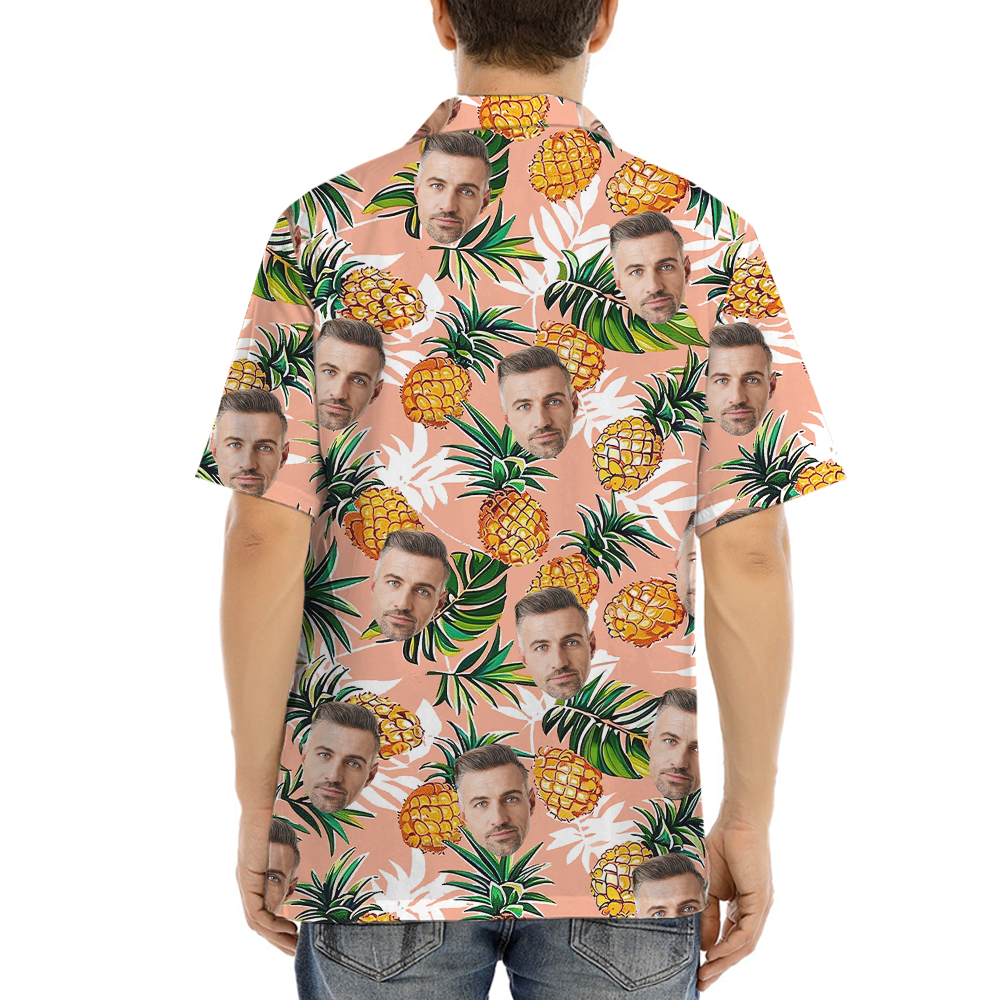 Pineapple Custom Face Aloha Shirt