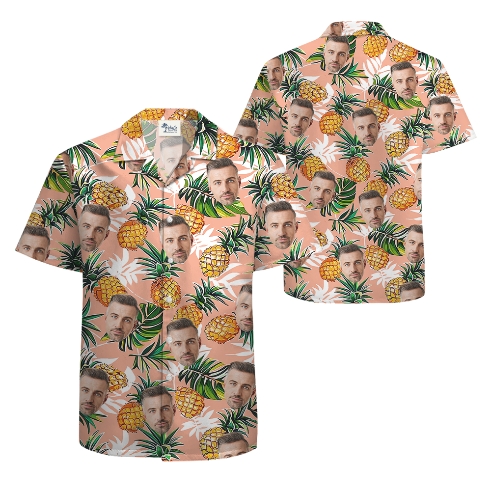Pineapple Custom Face Aloha Shirt