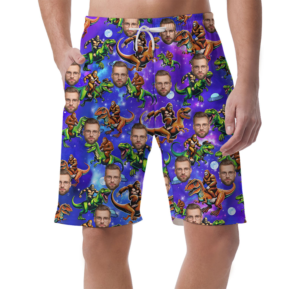 Bigfoot Dinosaur Casual Shorts With 1-5 Faces - variant image 1