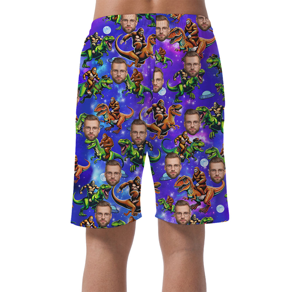 Bigfoot Dinosaur Casual Shorts With 1-5 Faces