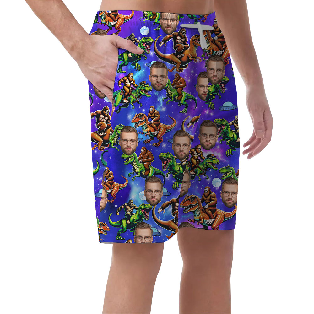 Bigfoot Dinosaur Casual Shorts With 1-5 Faces