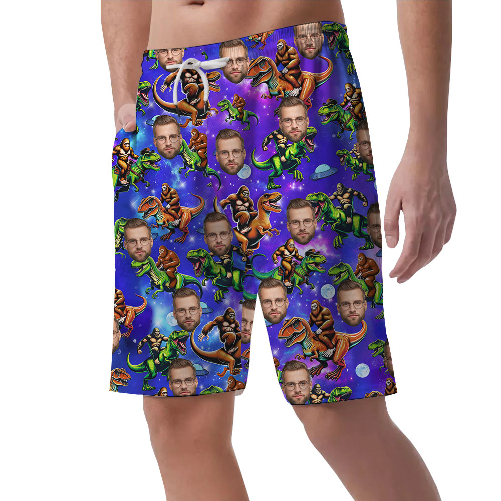 Bigfoot Dinosaur Casual Shorts With 1-5 Faces
