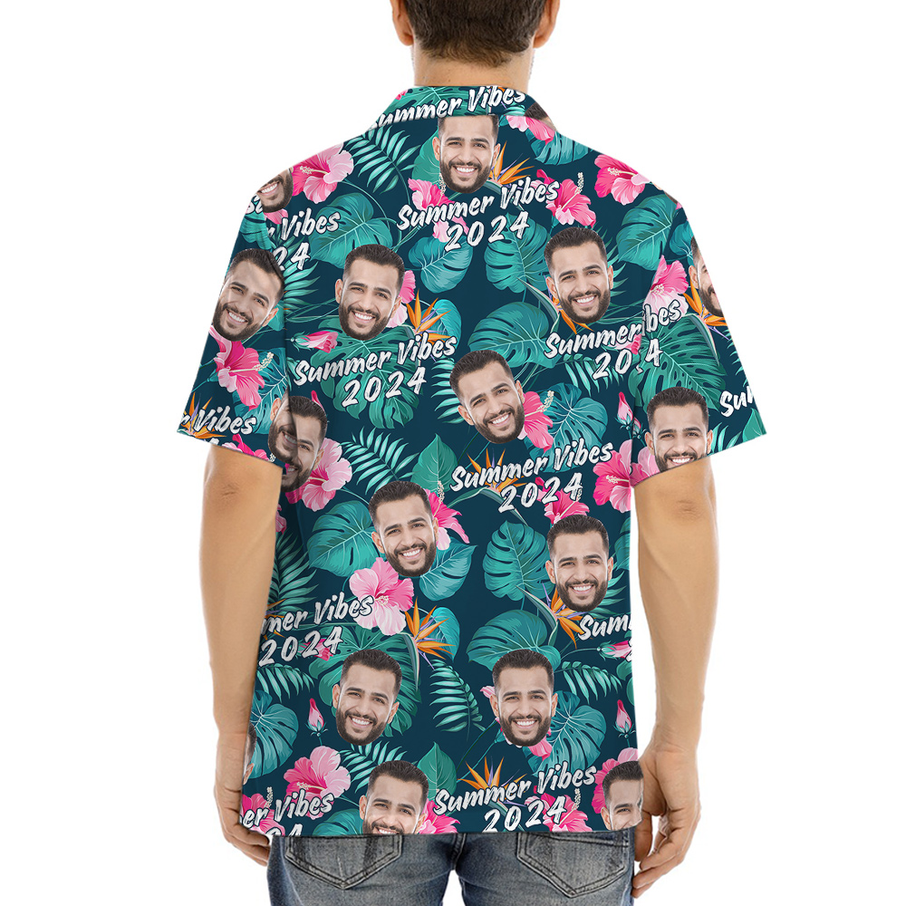 2024 Summer Vibe Tropical Shirt Custom 1-5 Faces