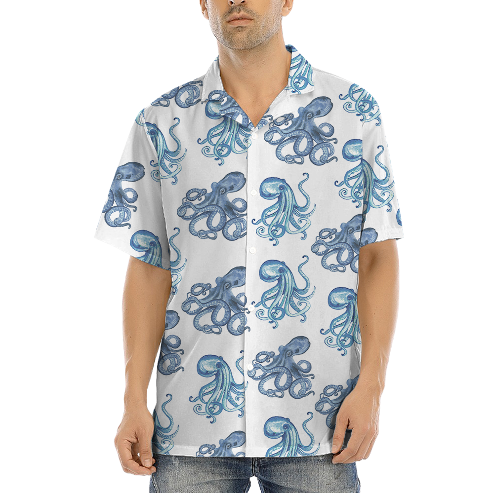Blue Octopus Hawaiian Shirt - variant image 1
