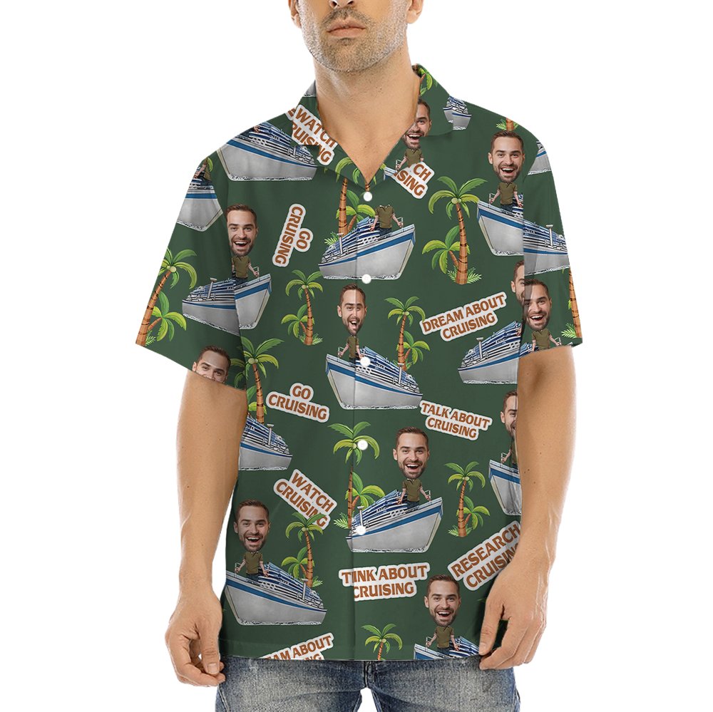 Go Cruising Custom Face Hawaiian Shirt - variant image 1