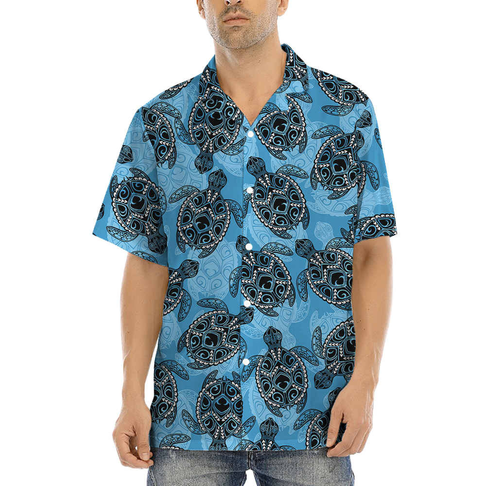 Vintage Turtle Aloha Button Shirt