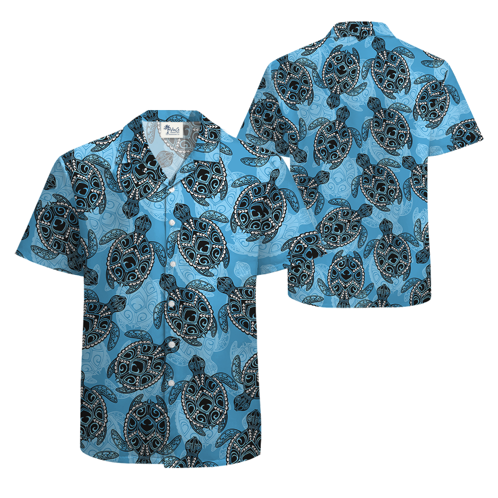 Vintage Turtle Aloha Button Shirt