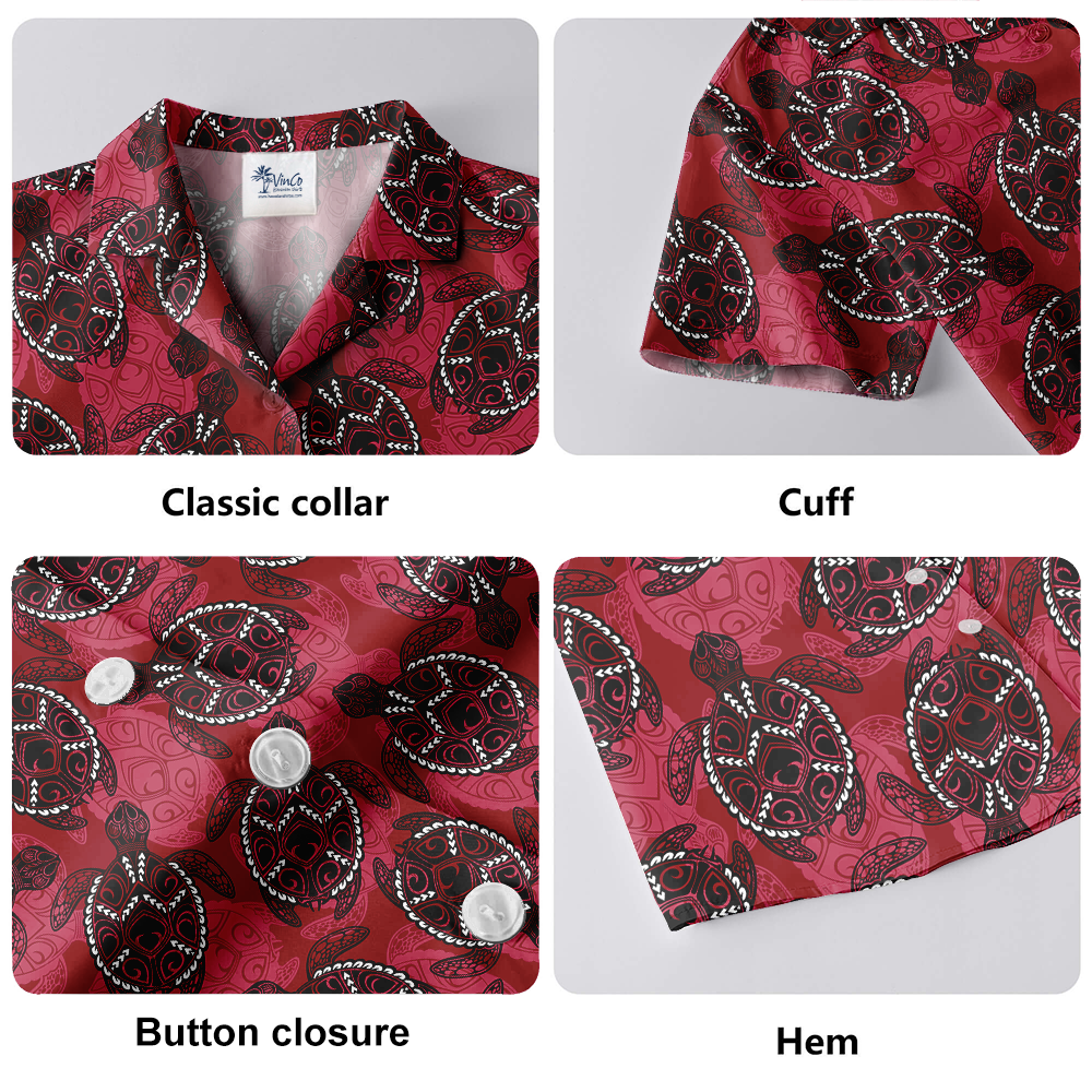 Vintage Turtle Aloha Button Shirt