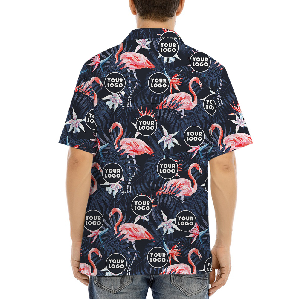 Matching Team Hawaiian Shirt Flamingo Theme