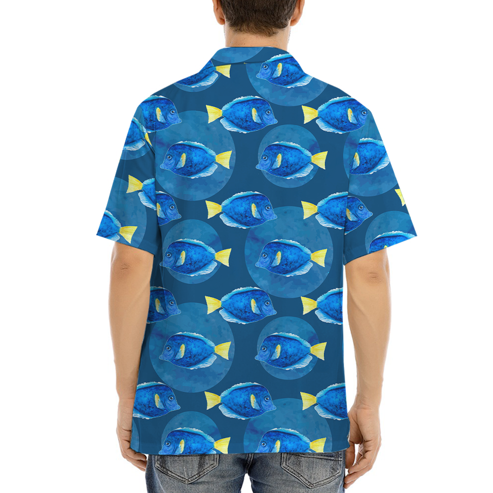 Sea Fish Blue Hawaiian Shirt