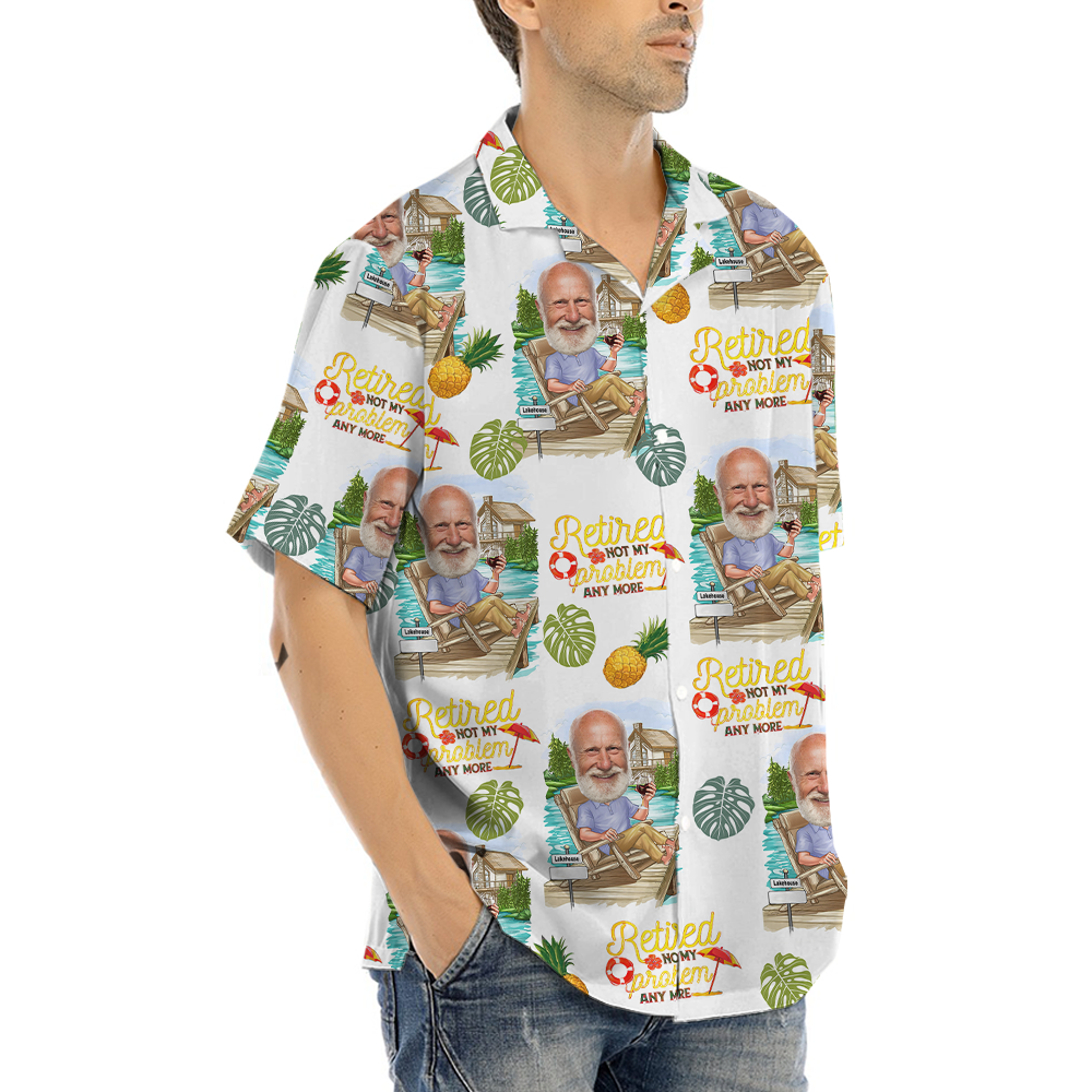 Retirement Gift Ideas Custom Face Hawaiian Shirt