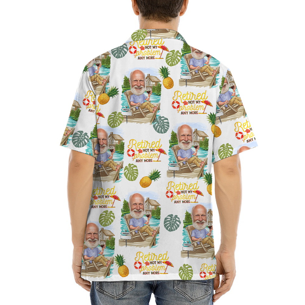 Retirement Gift Ideas Custom Face Hawaiian Shirt