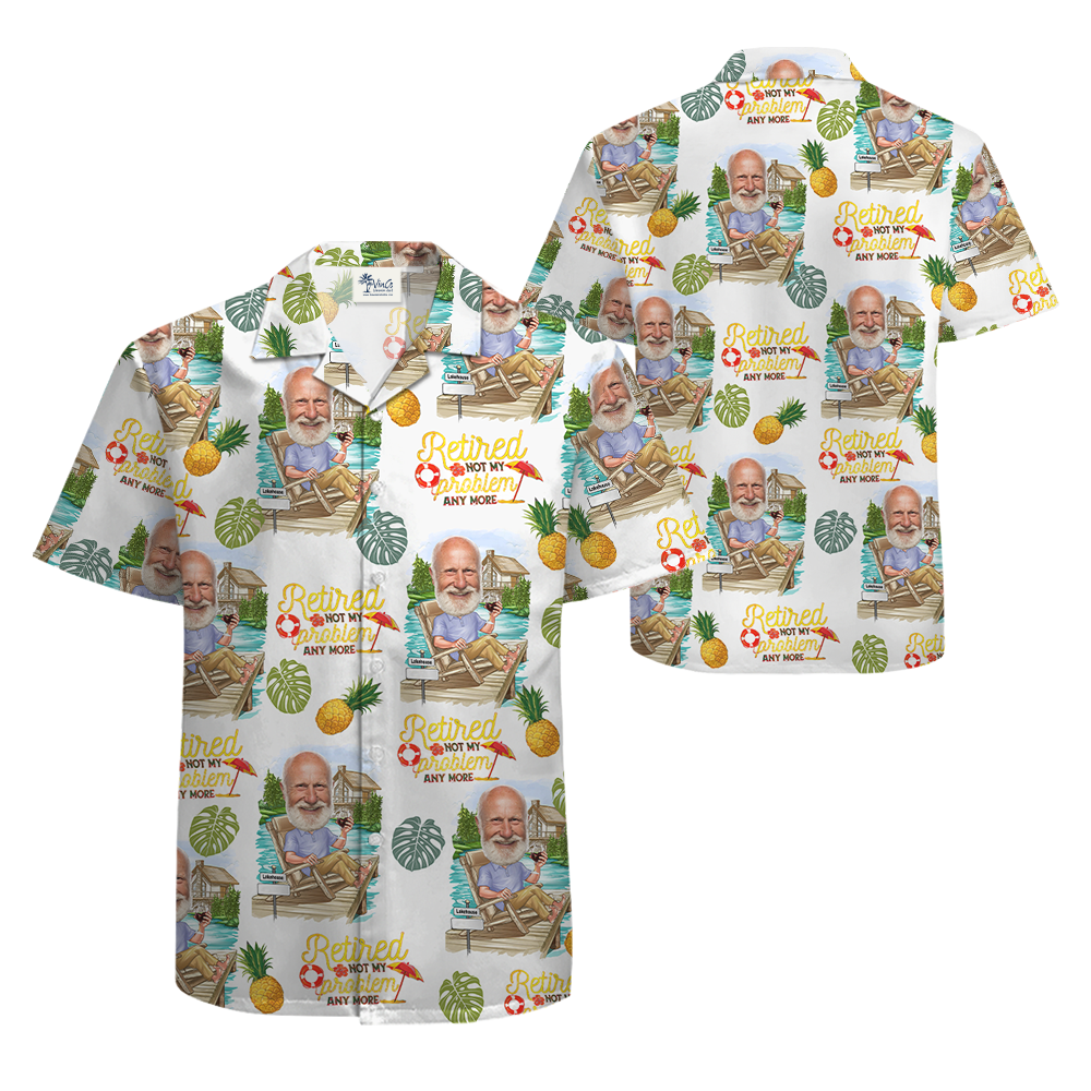 Retirement Gift Ideas Custom Face Hawaiian Shirt