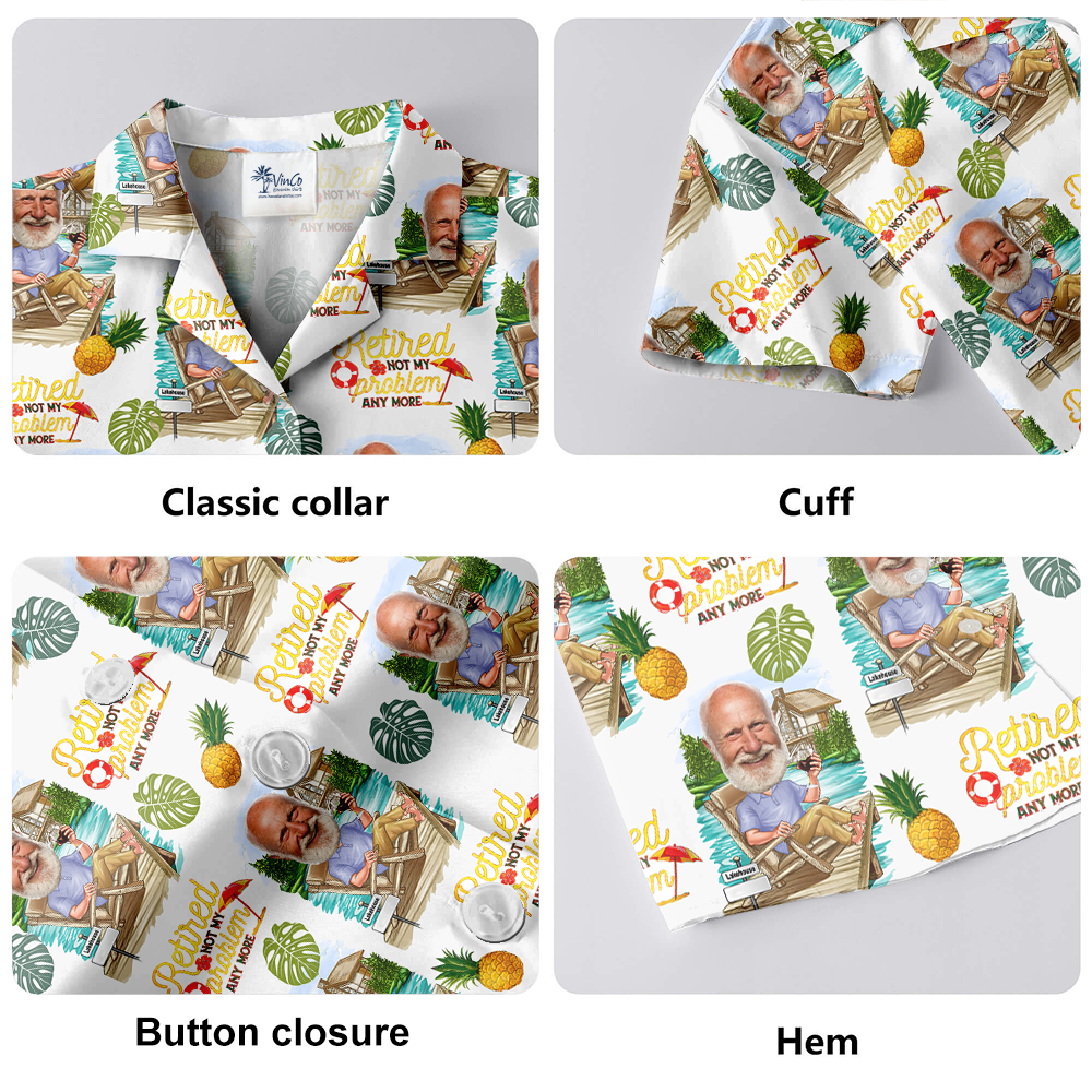 Retirement Gift Ideas Custom Face Hawaiian Shirt