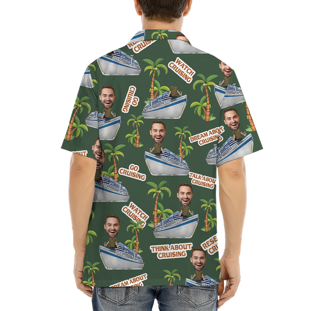 Go Cruising Custom Face Hawaiian Shirt