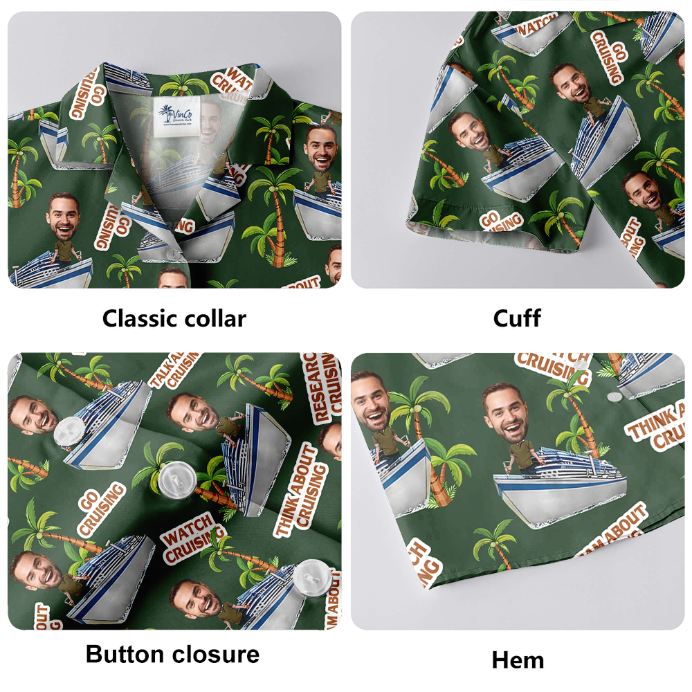Go Cruising Custom Face Hawaiian Shirt