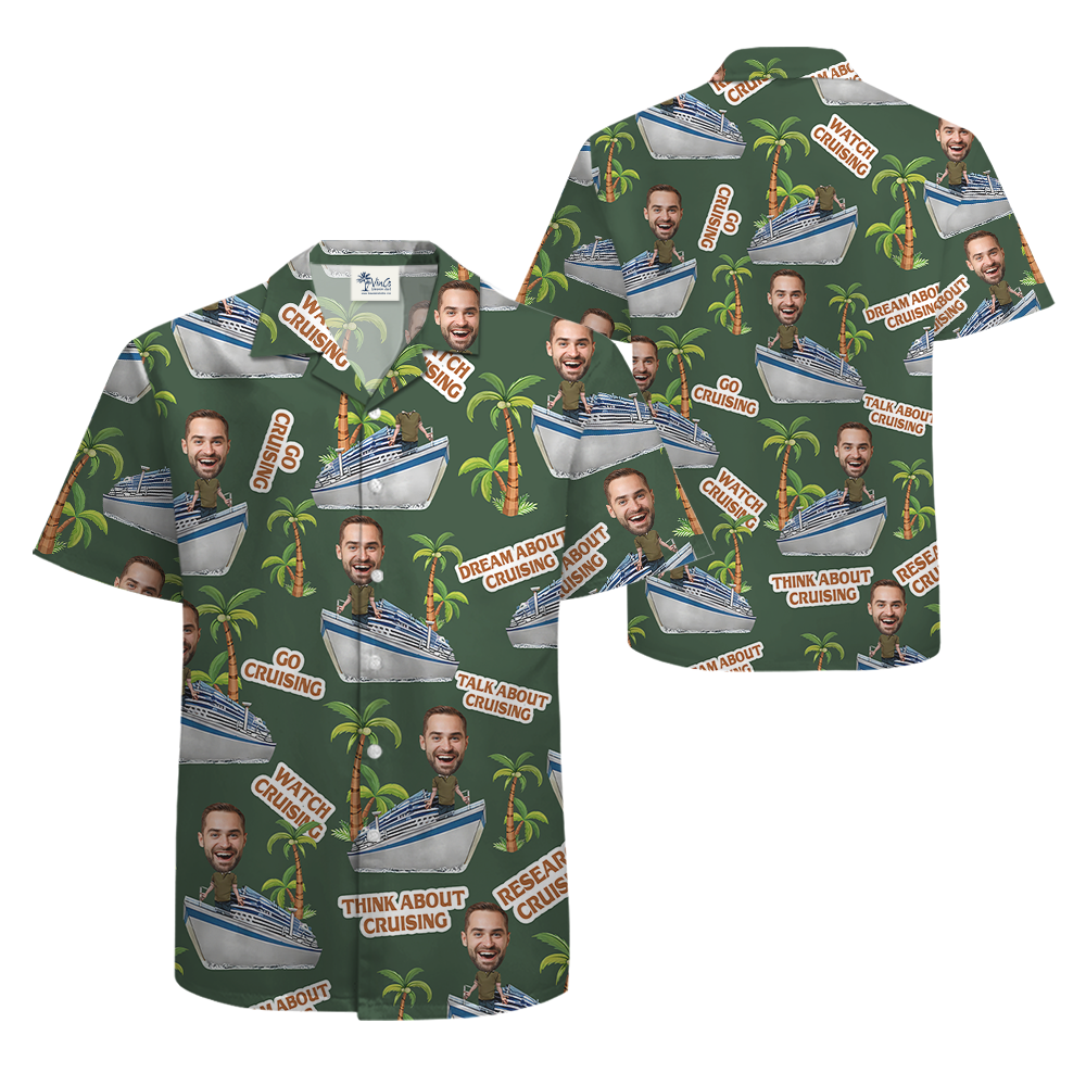 Go Cruising Custom Face Hawaiian Shirt