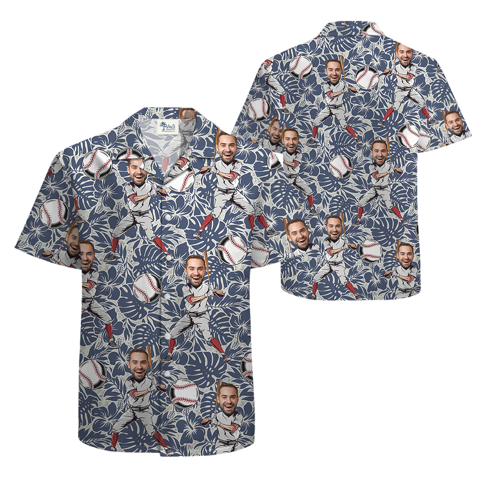 Custom Face Baseball Hawaiian Shirt