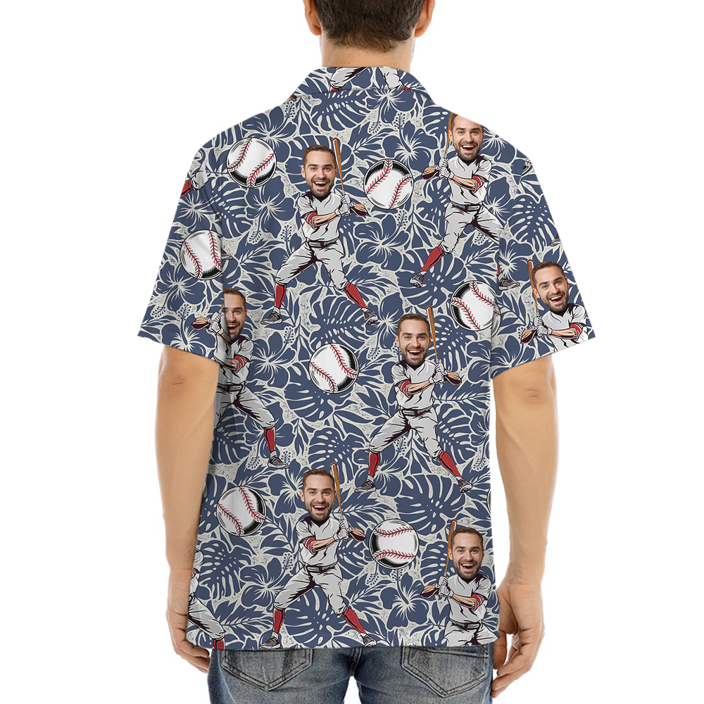 Custom Face Baseball Hawaiian Shirt