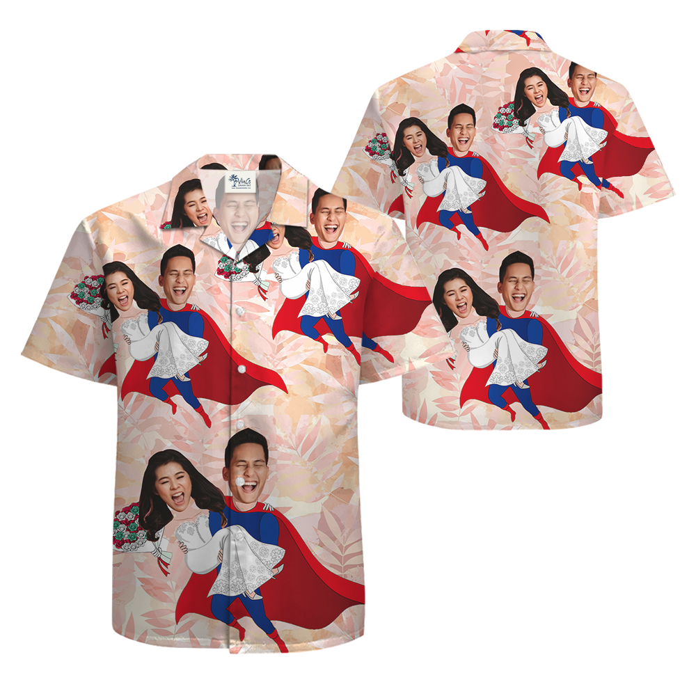 [6 Designs] Custom Hawaiian Shirt With Couple Faces