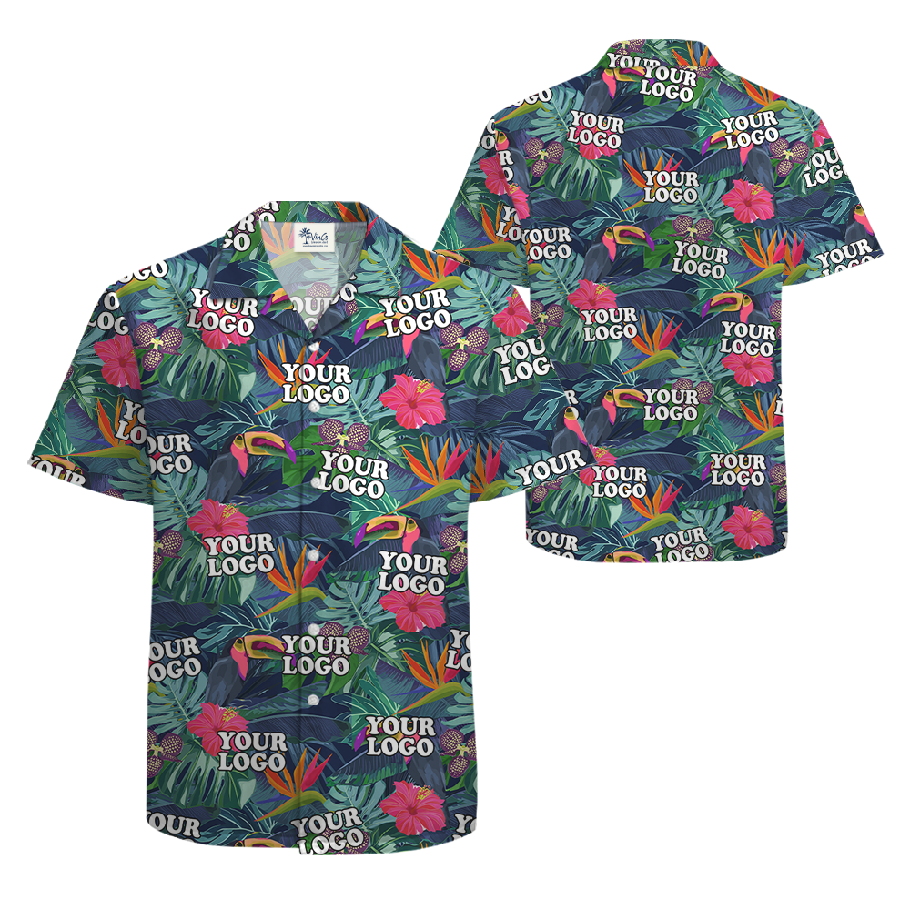 [12 Designs] Tropical Hawaiian Shirt With Custom Logo