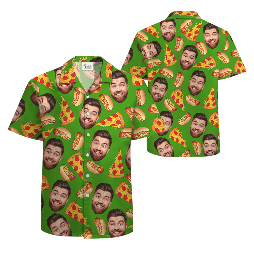 [12 Designs] Custom Face Vintage Hawaiian Shirt