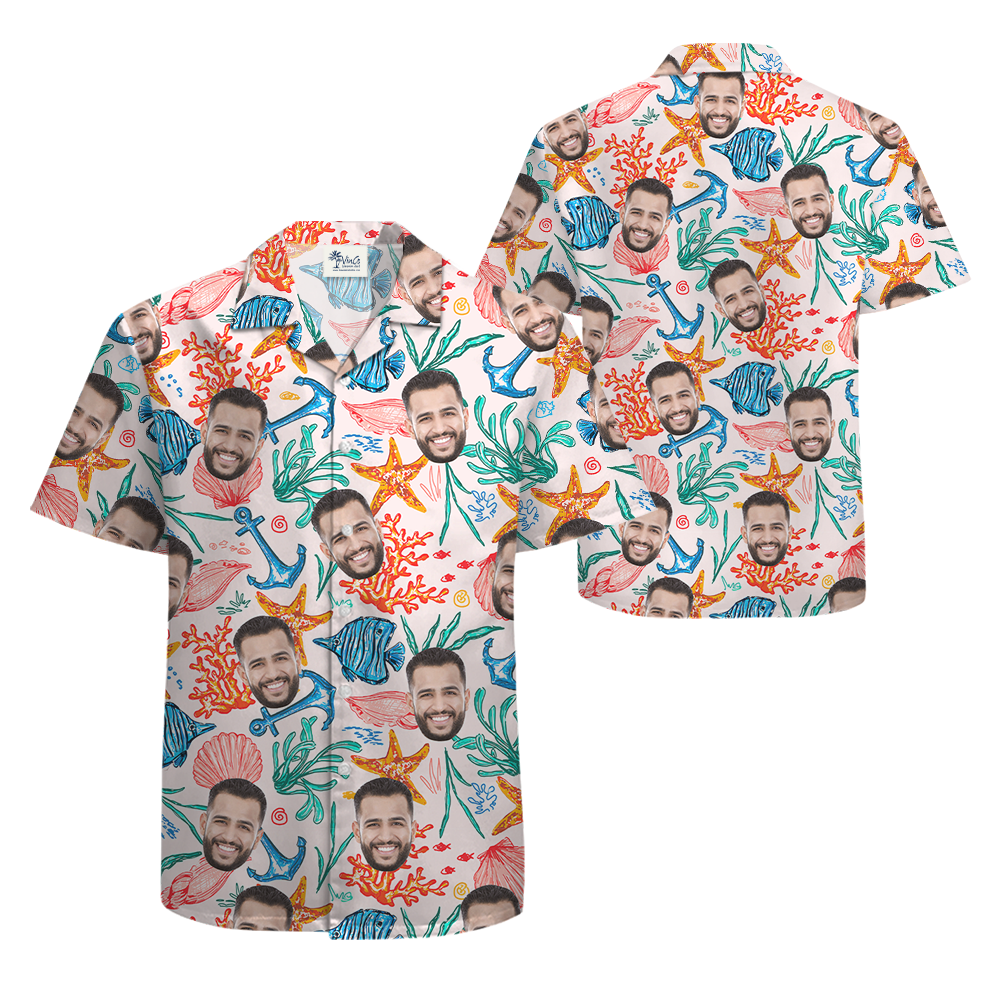 [12 Designs] Custom Face Aloha Shirt