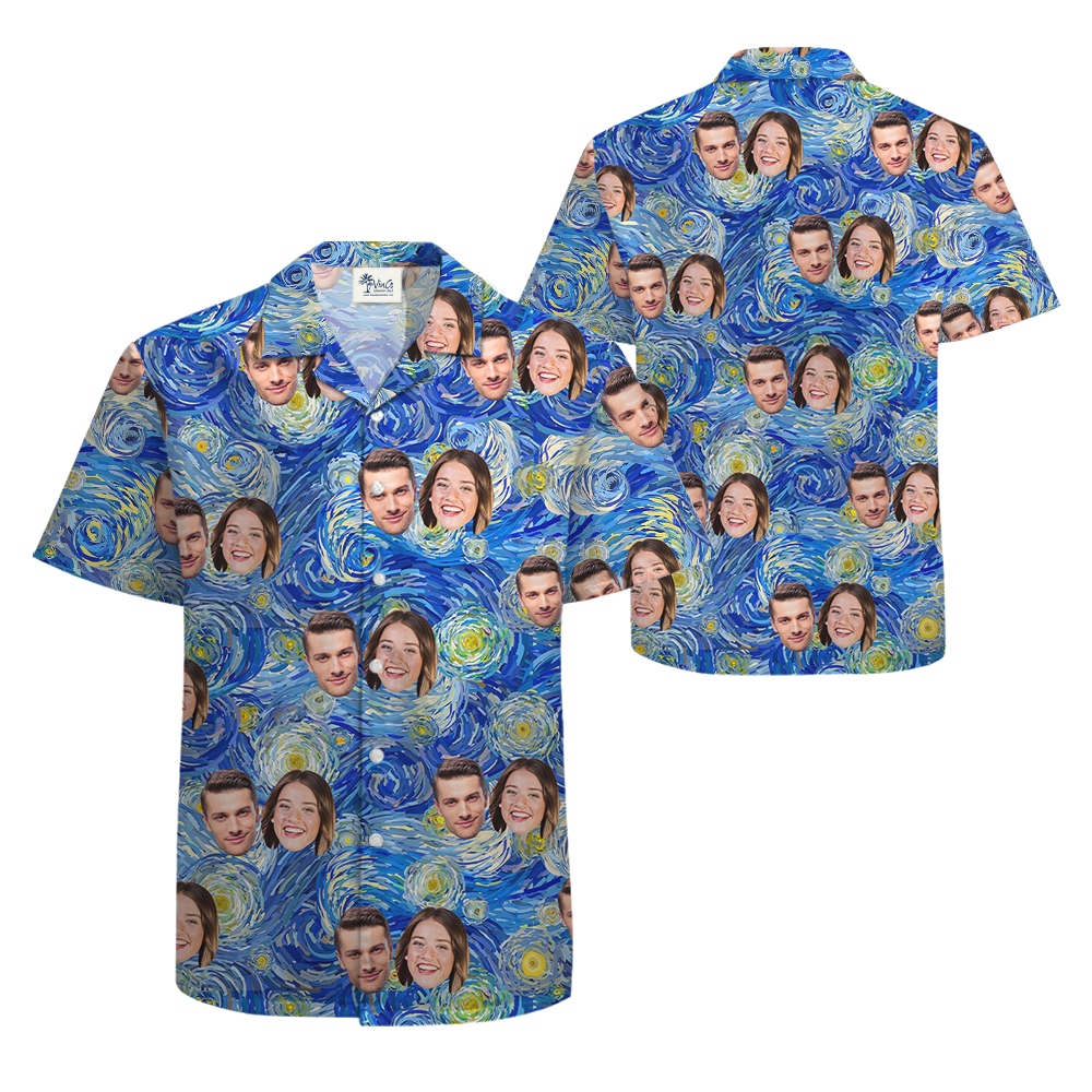 [12 Designs] Custom Face Aloha Shirt