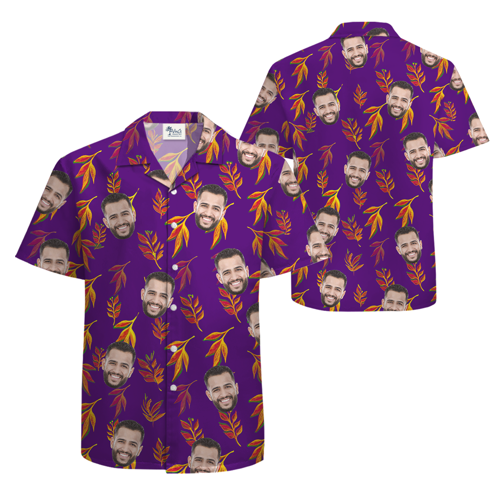 [12 Designs] Custom Hawaiian Shirt With 1-5 Faces