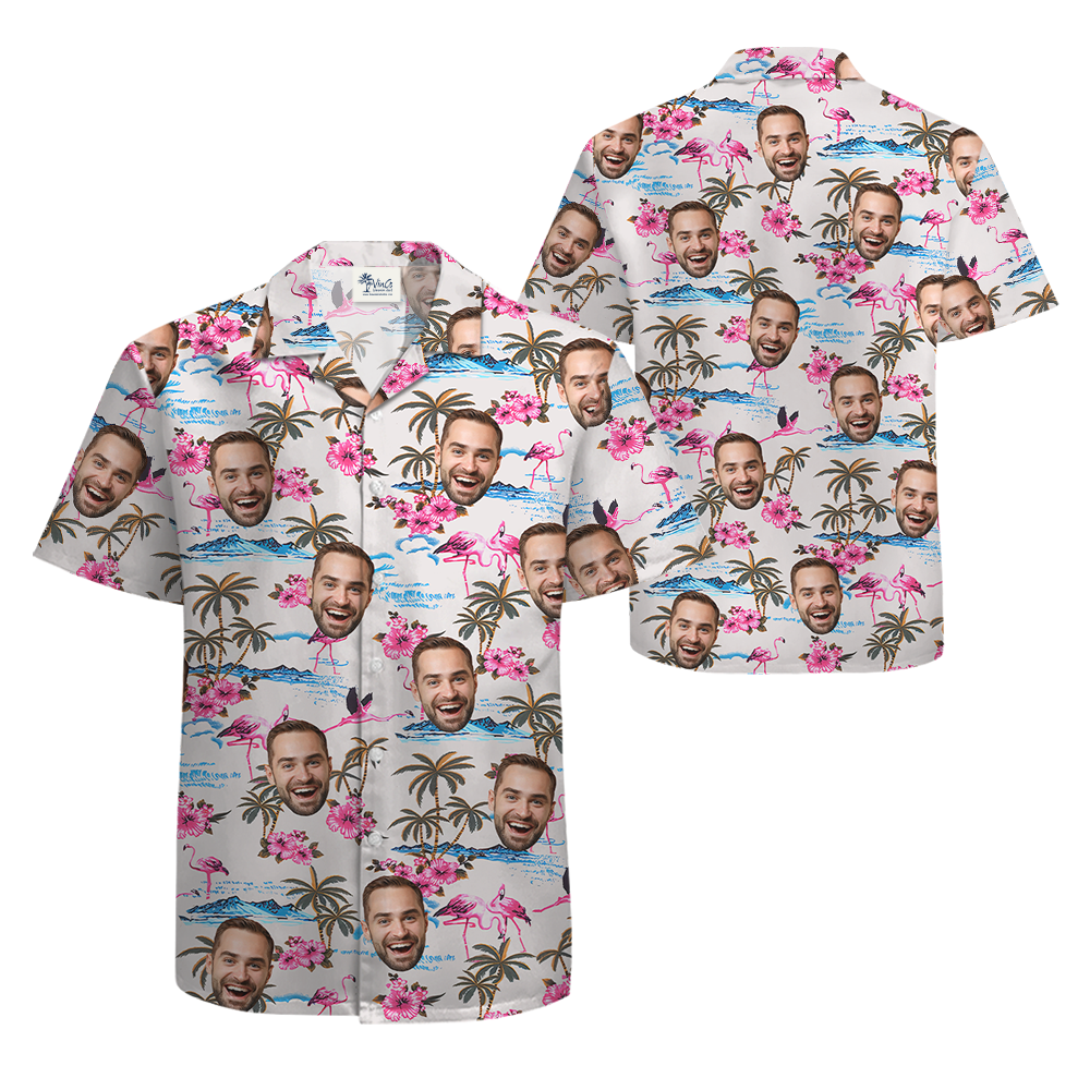 [12 Designs] Custom Hawaiian Shirt With 1-5 Faces