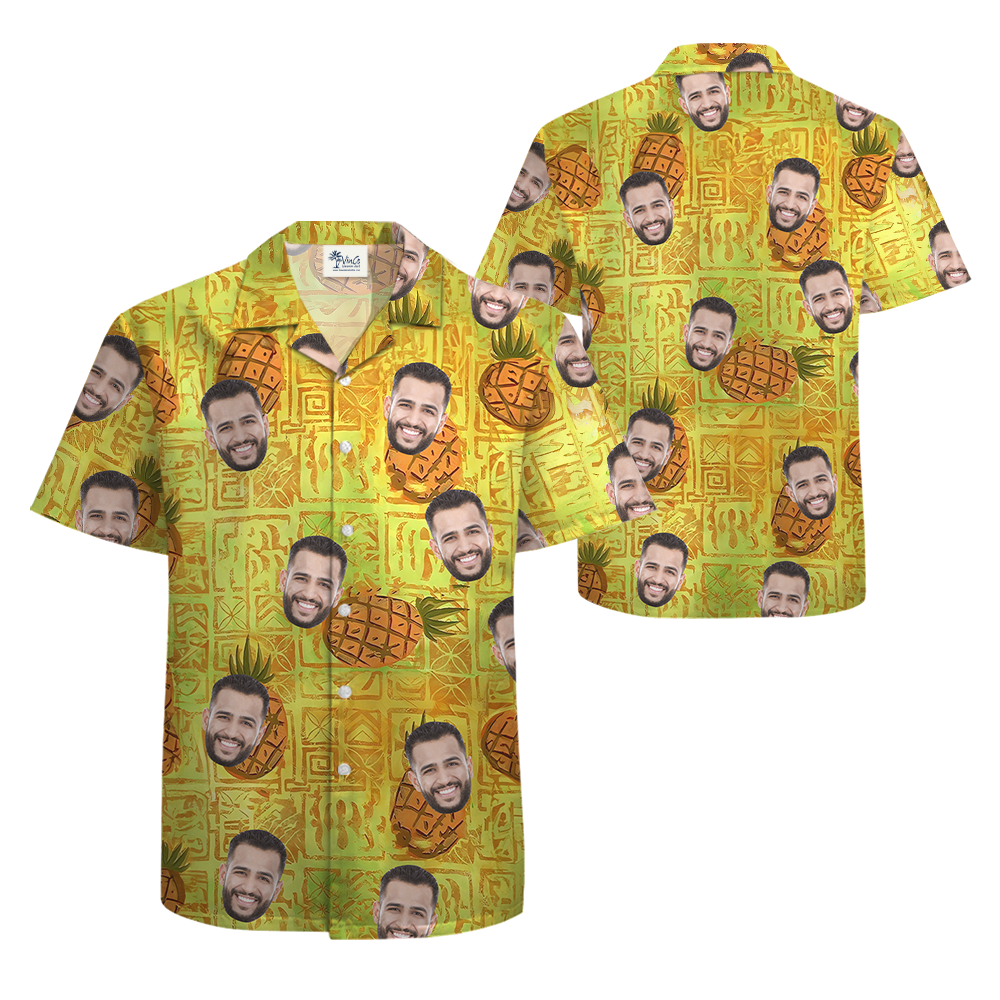 [12 Designs] Custom Hawaiian Shirt With 1-5 Faces - variant image 1