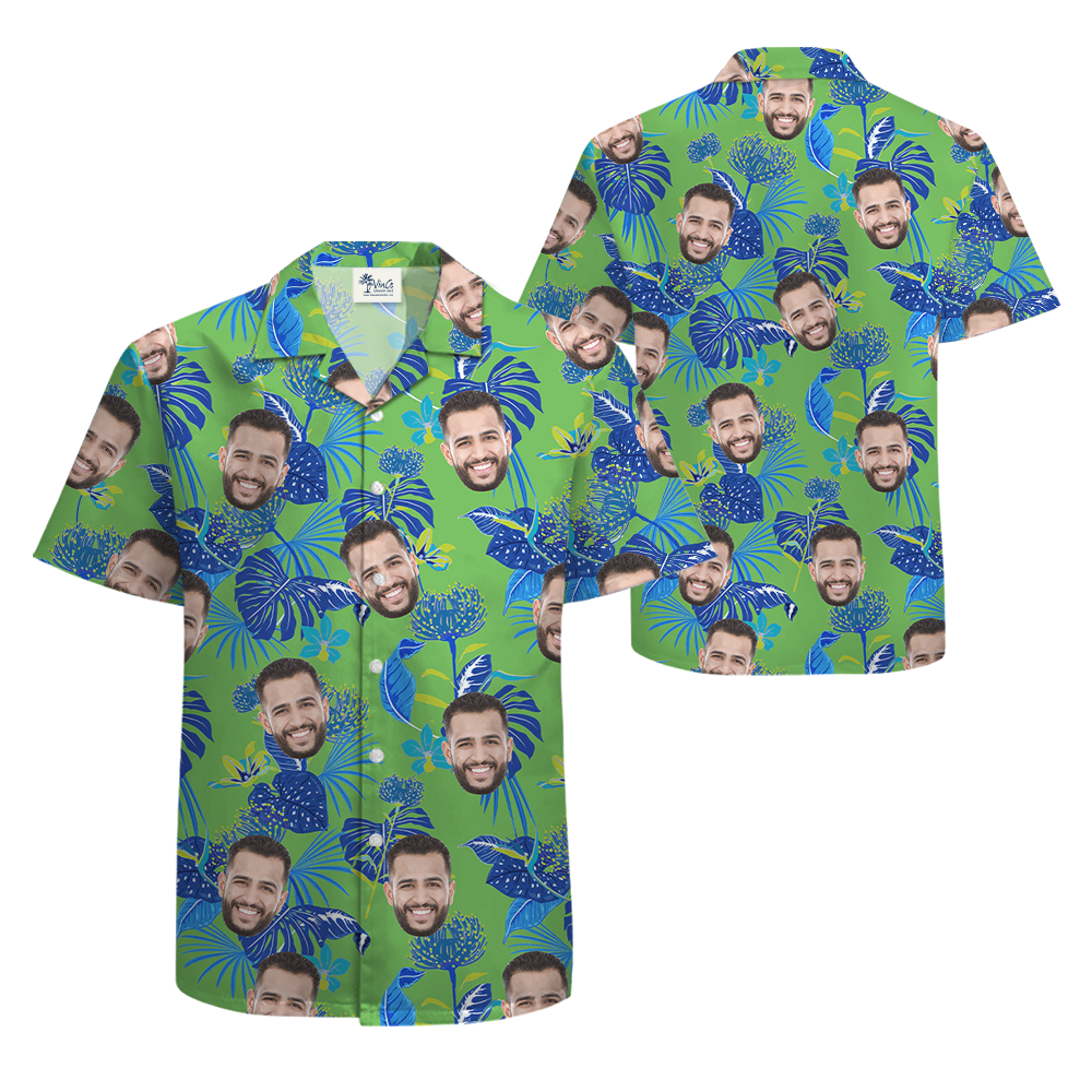 Custom Face Hawaiian Shirt With 12 Designs