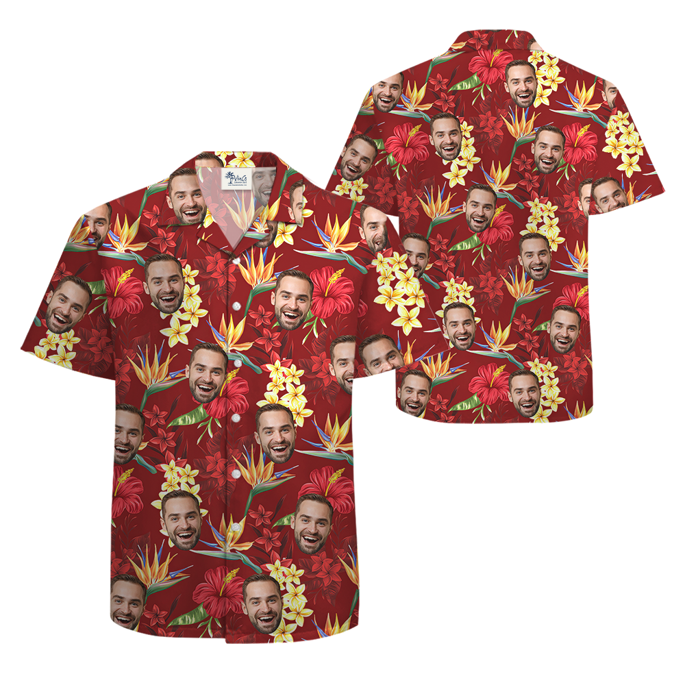 Custom Face Hawaiian Shirt With 12 Designs