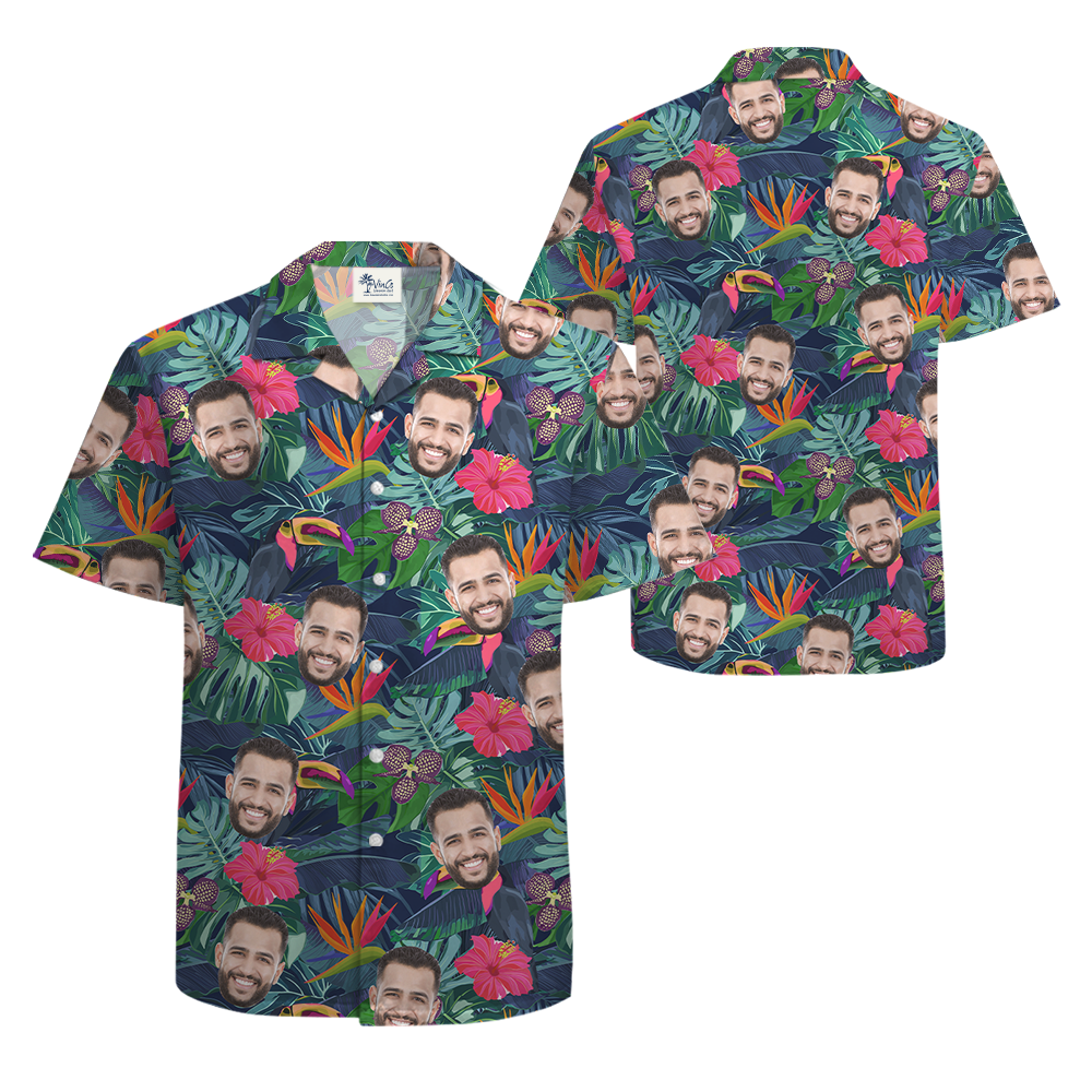 Custom Face Hawaiian Shirt With 12 Designs
