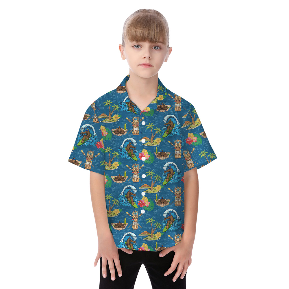 Surfing Bigfoot Hula Matching Family Outfits