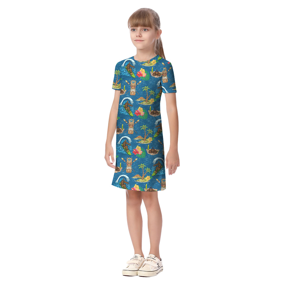 Surfing Bigfoot Hula Matching Family Outfits