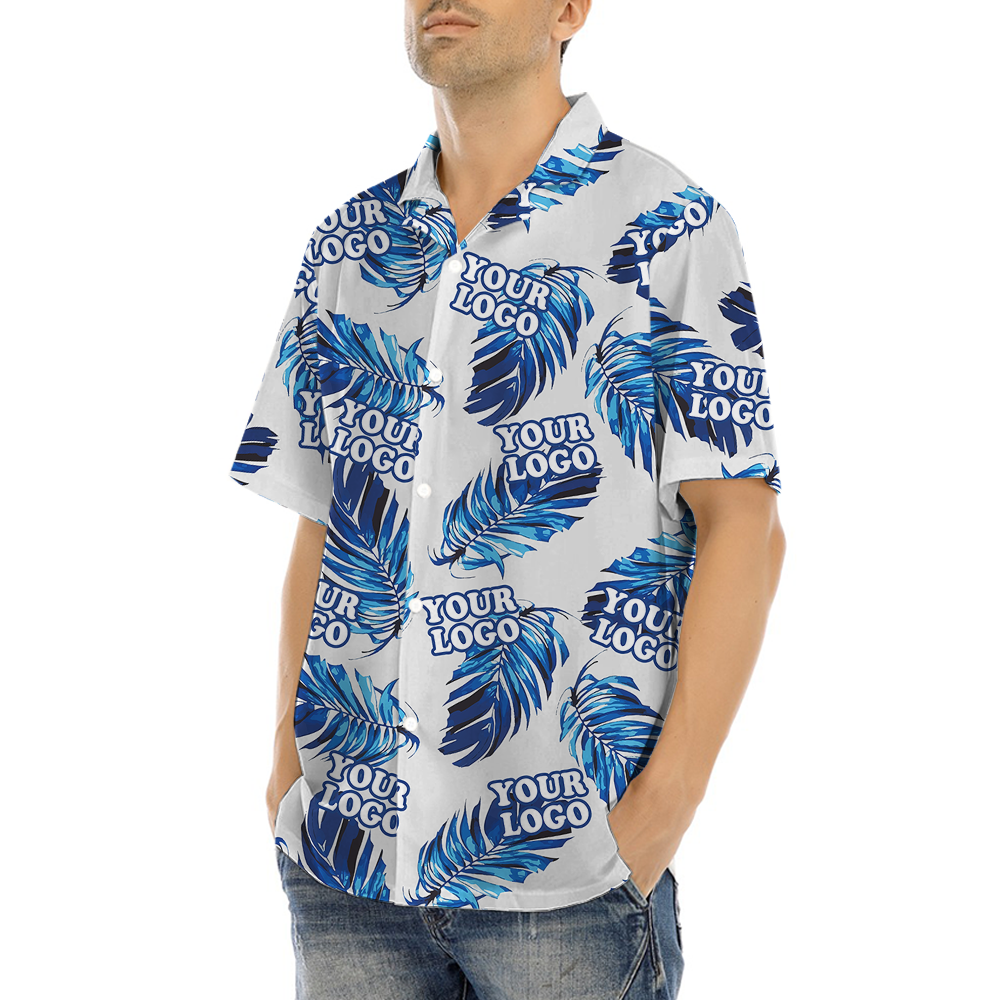 [6 Designs] Custom Company Logo Tropical Hawaiian Shirt