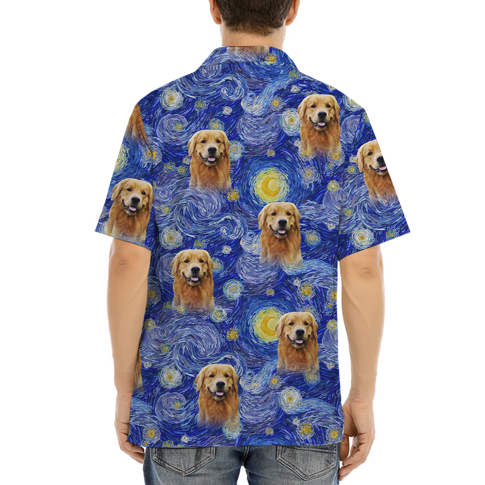 [12 Designs] Custom Dog Face Hawaiian Shirt