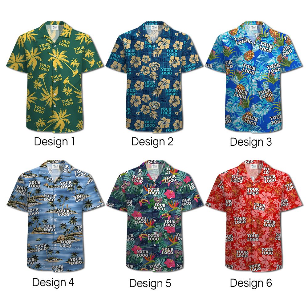 [12 Designs] Tropical Hawaiian Shirt With Custom Logo