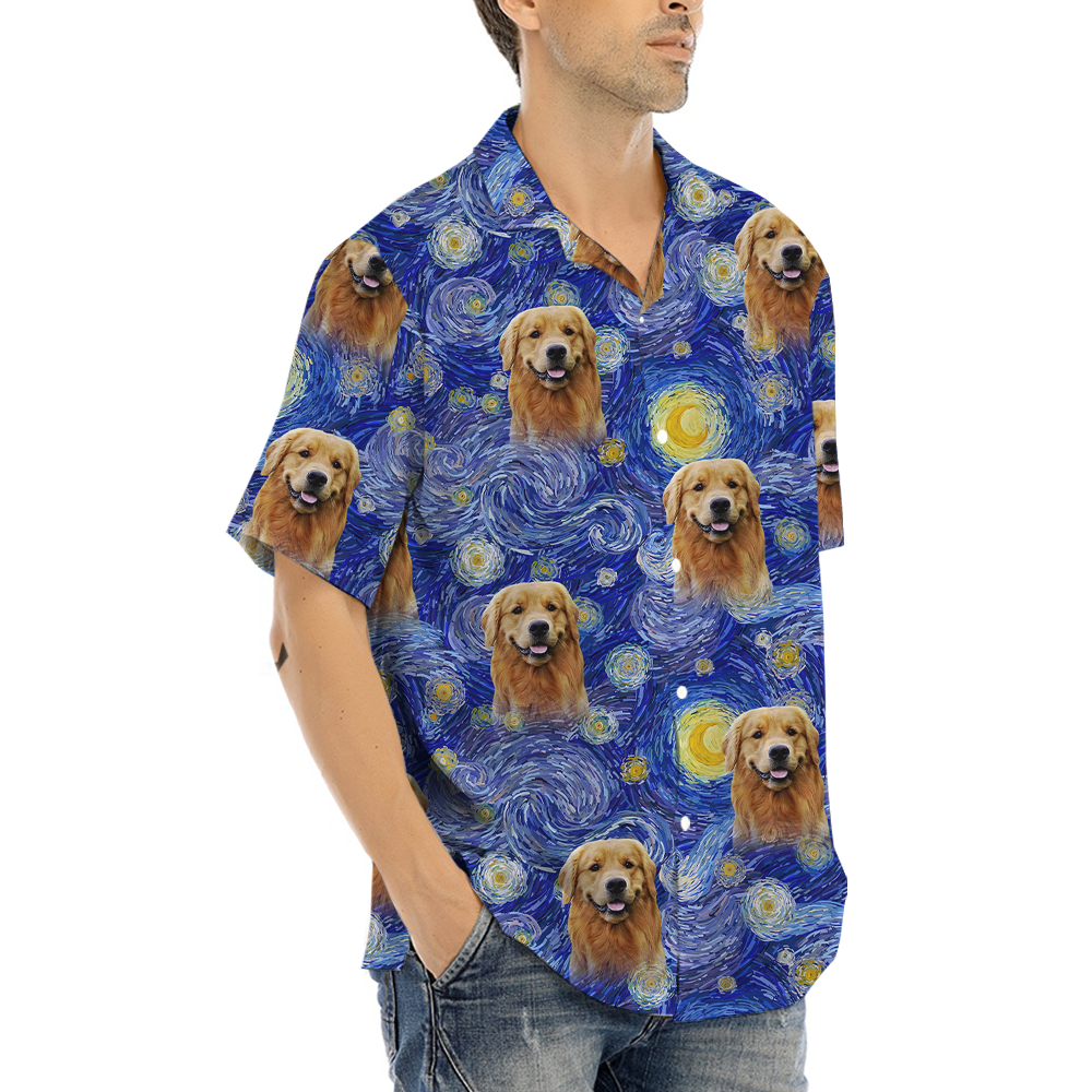 [12 Designs] Custom Dog Face Hawaiian Shirt