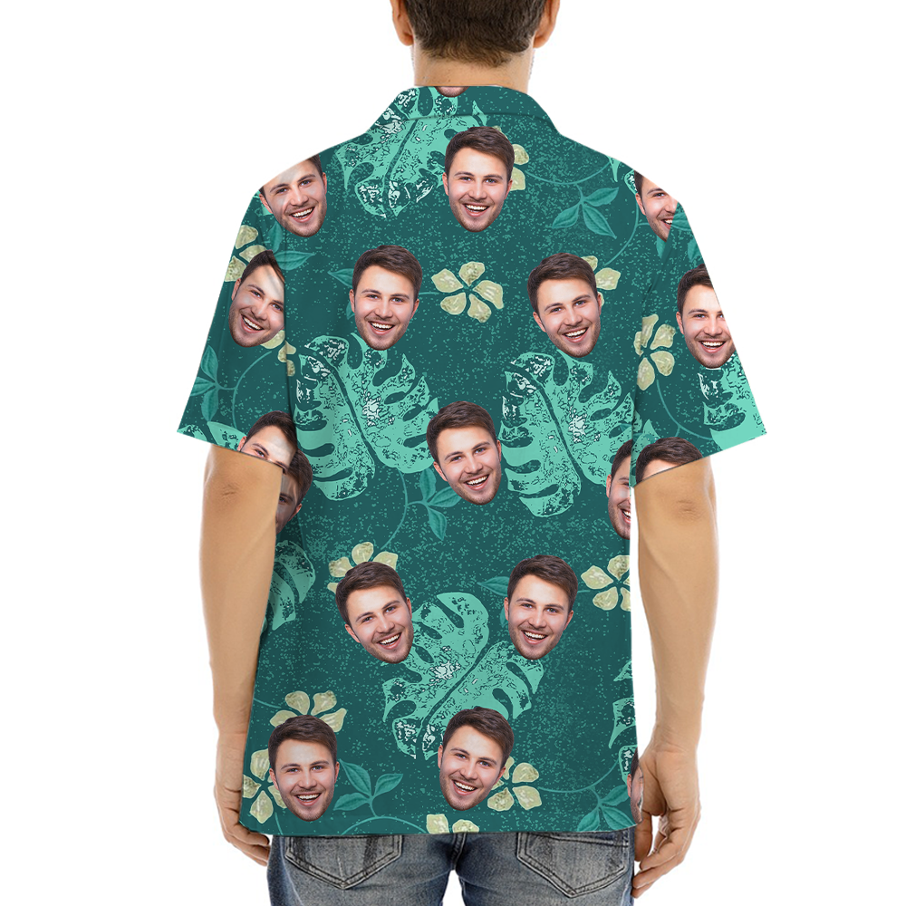 [12 Designs] Custom Face Vintage Hawaiian Shirt