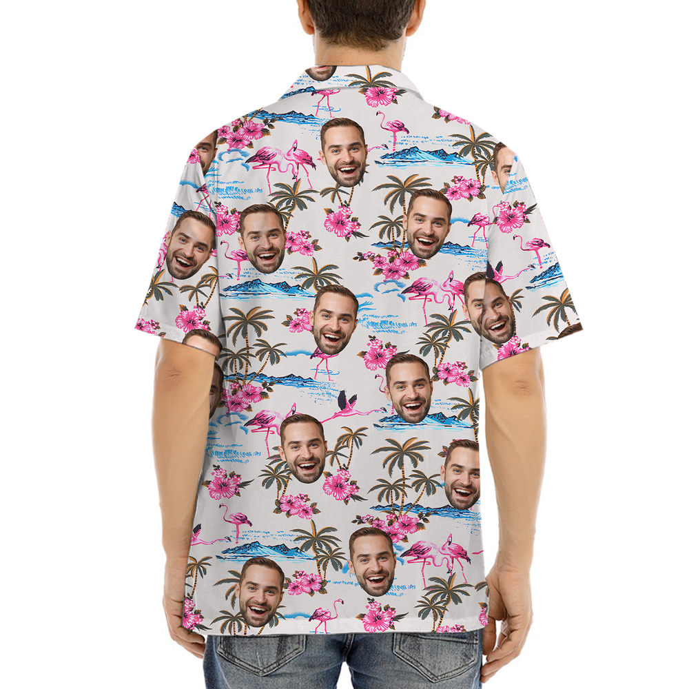 [12 Designs] Custom Hawaiian Shirt With 1-5 Faces