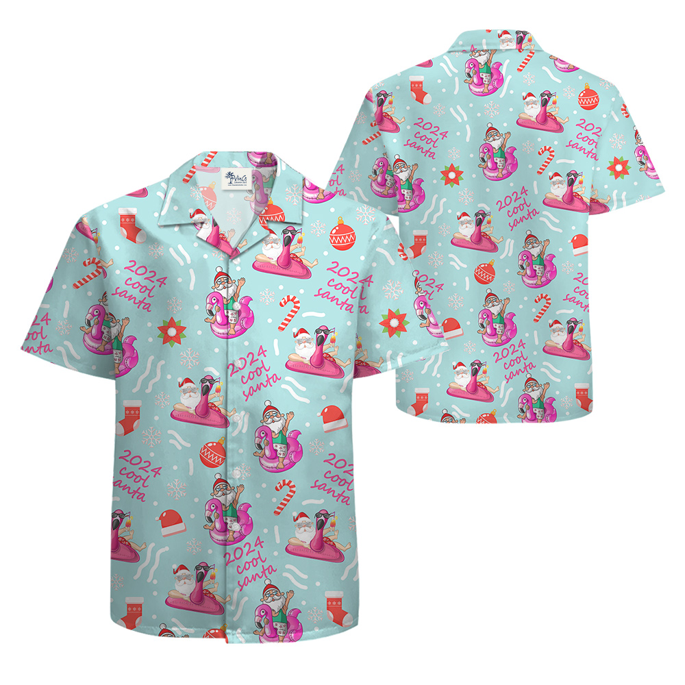 2024 Cool Santa Hawaiian Shirt for Men