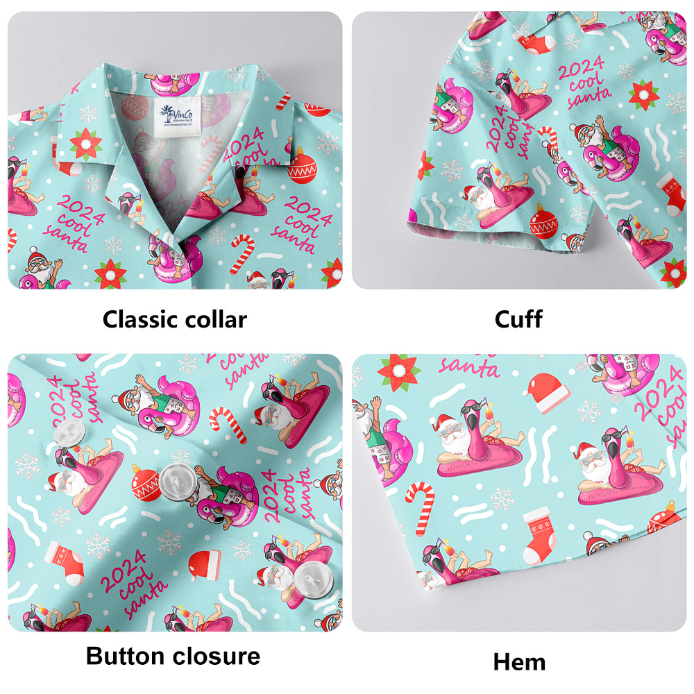 2024 Cool Santa Hawaiian Shirt for Men